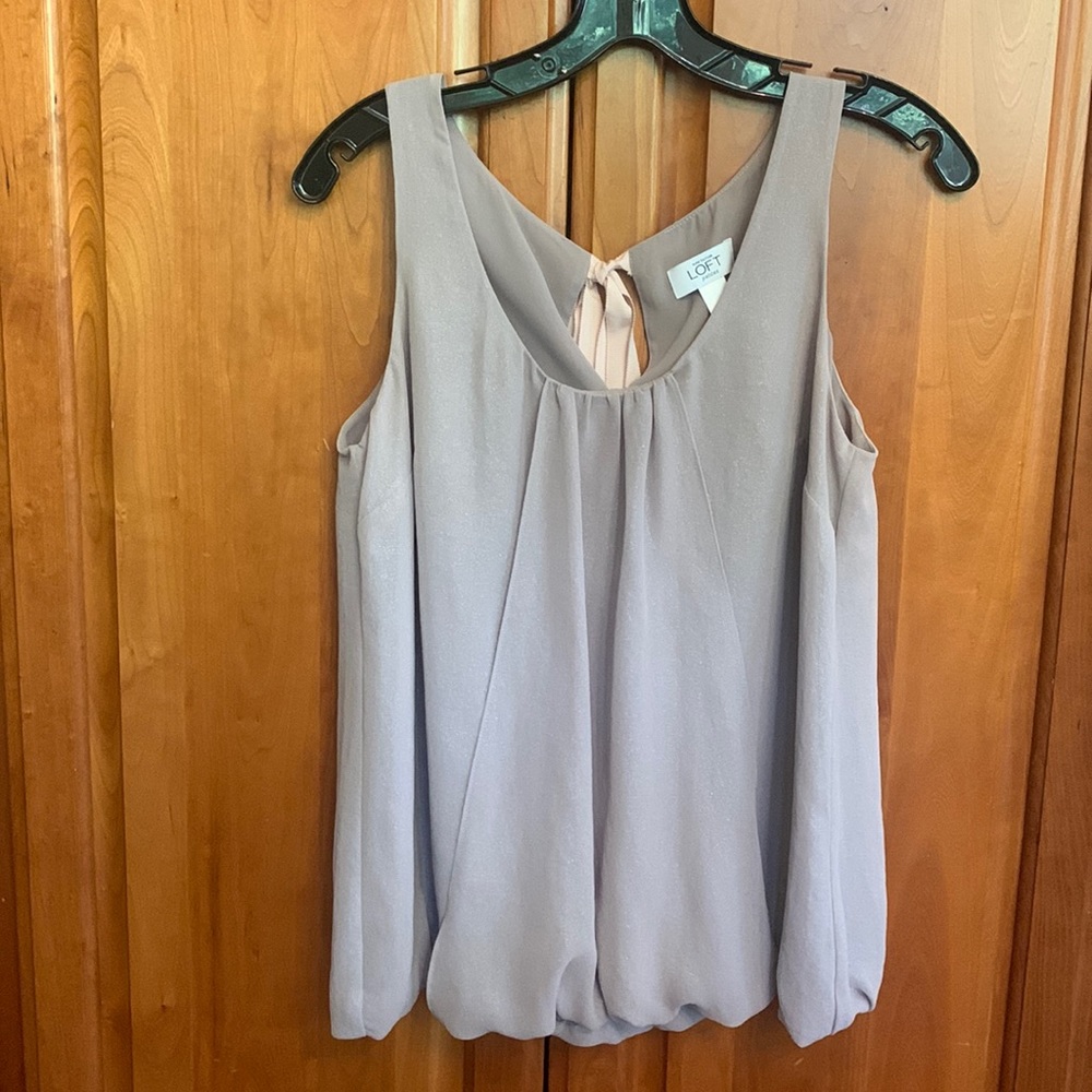 Ann Taylor LOFT sleeveless blouse petites (MP)